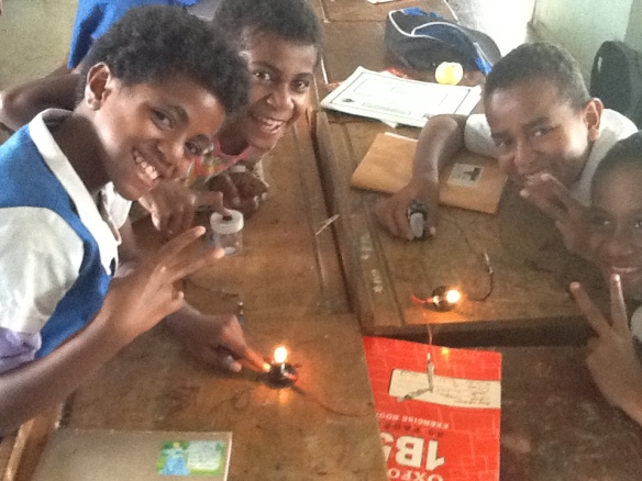 The circuits worked for the children at the Sabeto District School